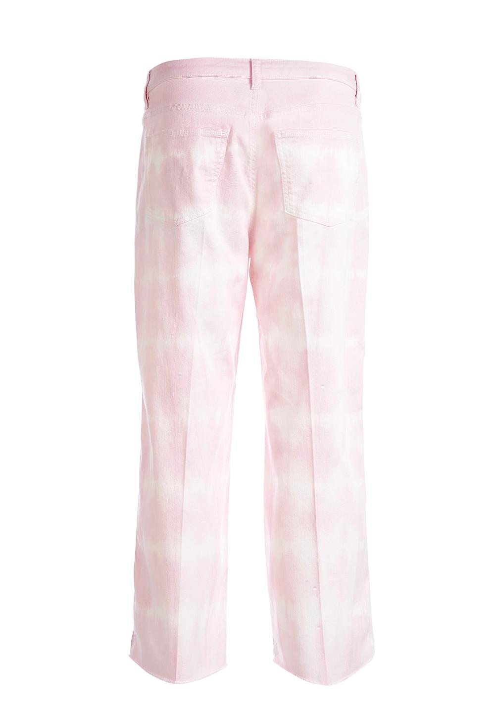 Mid waist 5 pocket pants in Pink - W