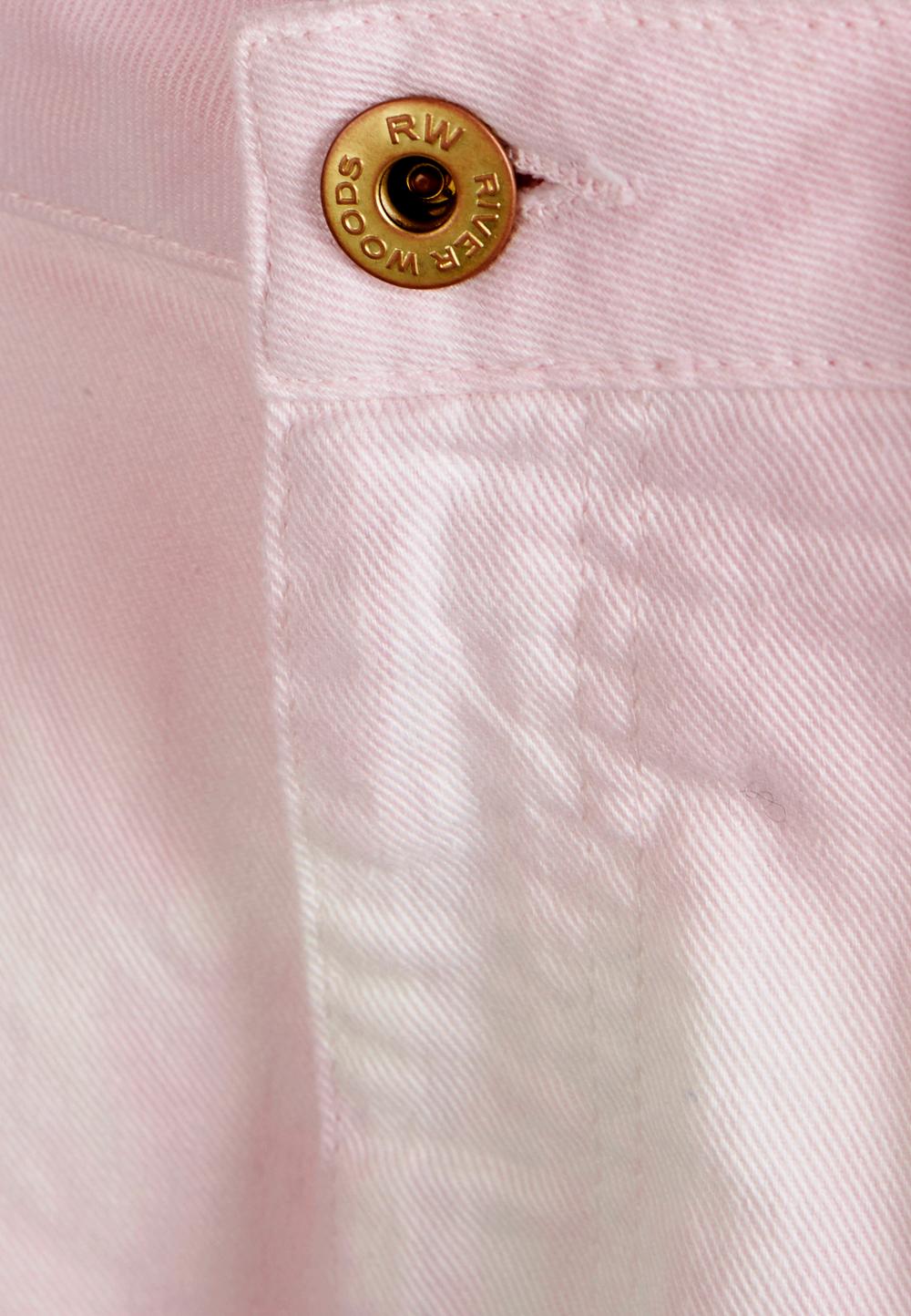 Mid waist 5 pocket pants in Pink - W