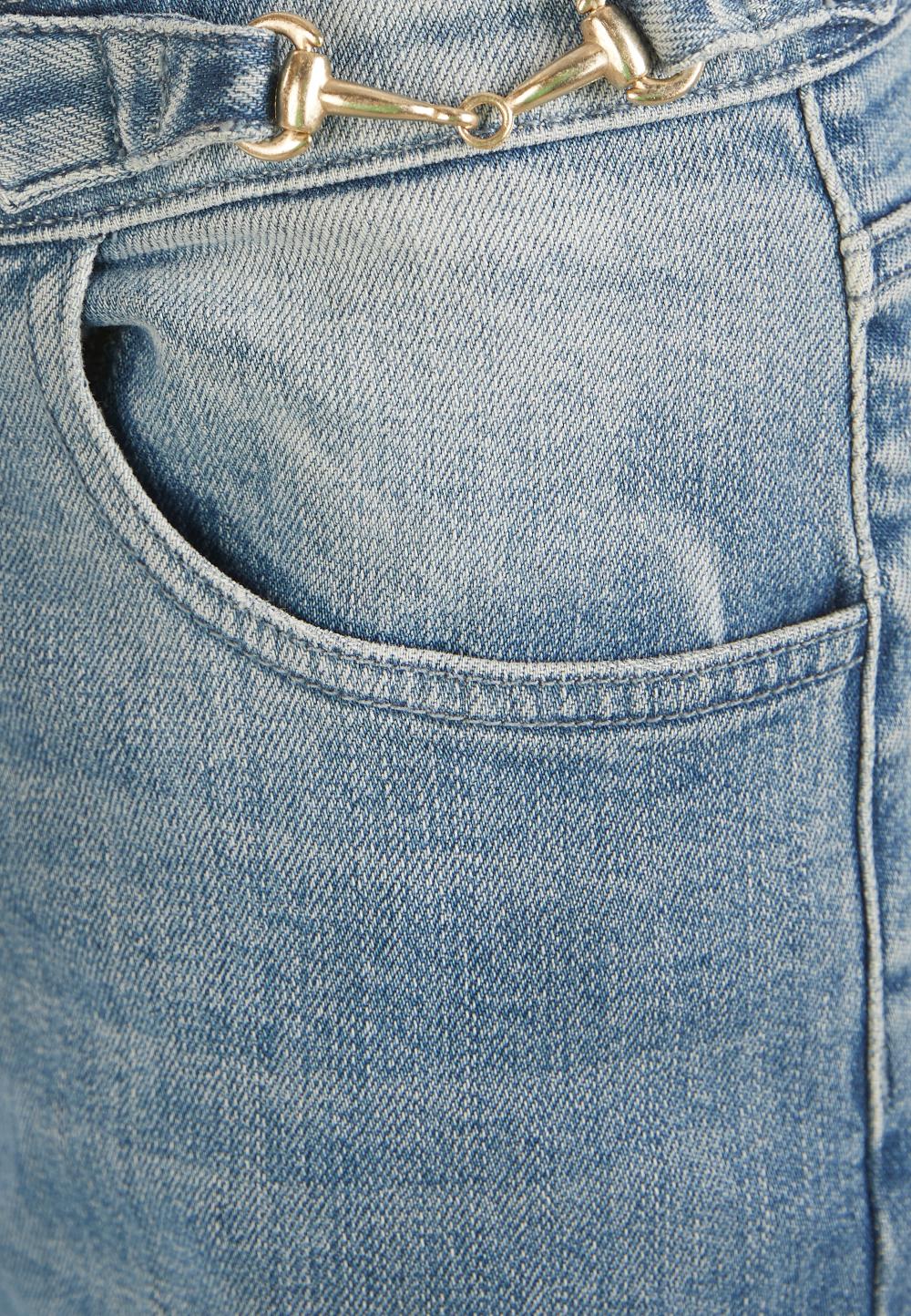 Maxi Cropped Jeans In Denim - Denim