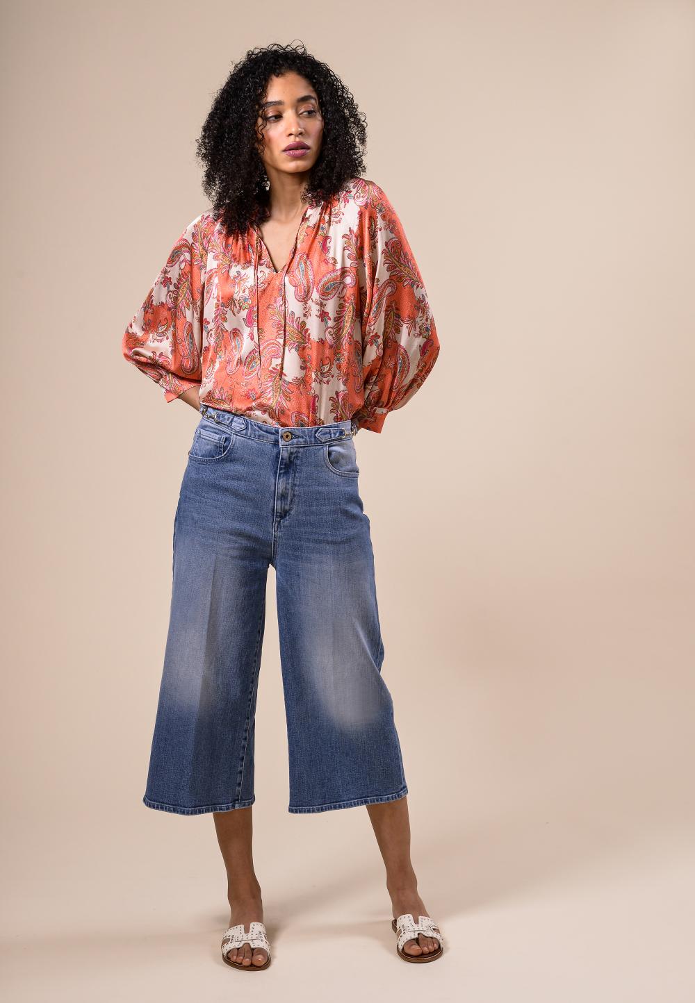 Maxi cropped jeans in Denim - W