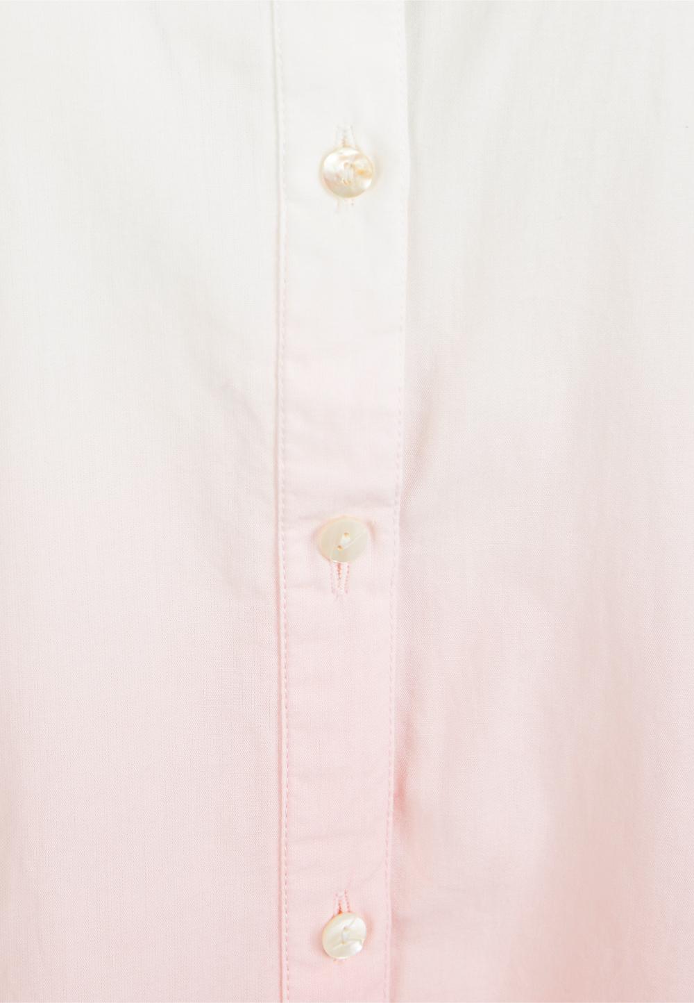 Dip-dye balloon sleeve shirt in White - W