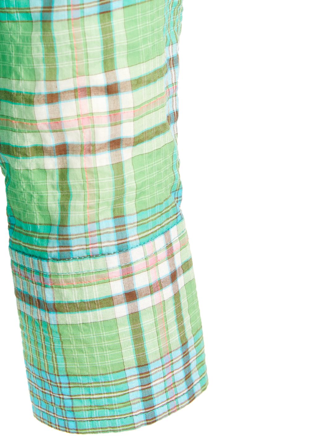 Shirt with ruffled collar in Multi