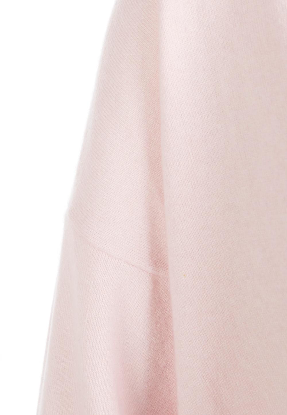 Basic V-Neck Cardigan In Pink - Roze