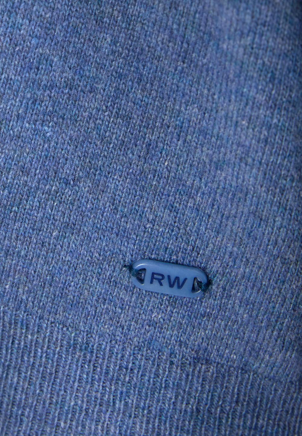 Basic V-Neck Cardigan In Blue - Bleu