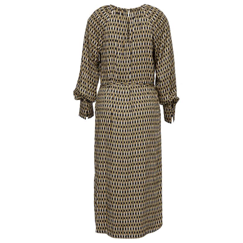 Loose Viscose Dress In Brown - Bruin