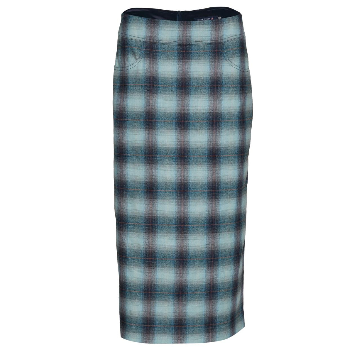 Pencil Skirt In Blue - Meervoudig