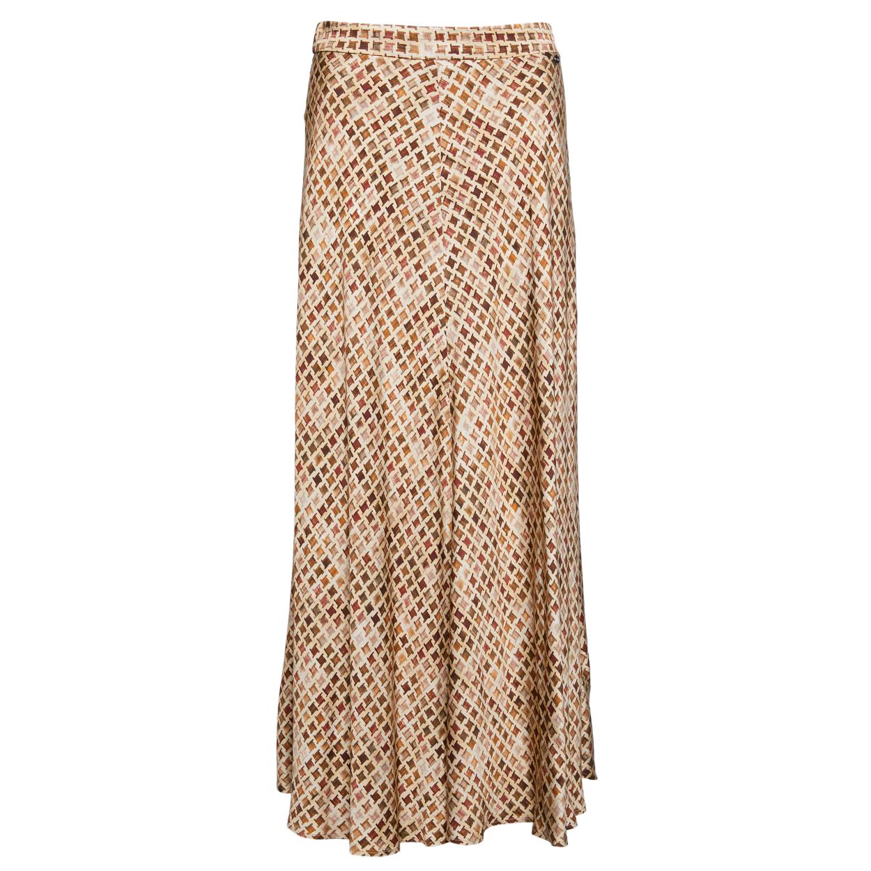 Long A-Line Skirt In Brown - Bruin