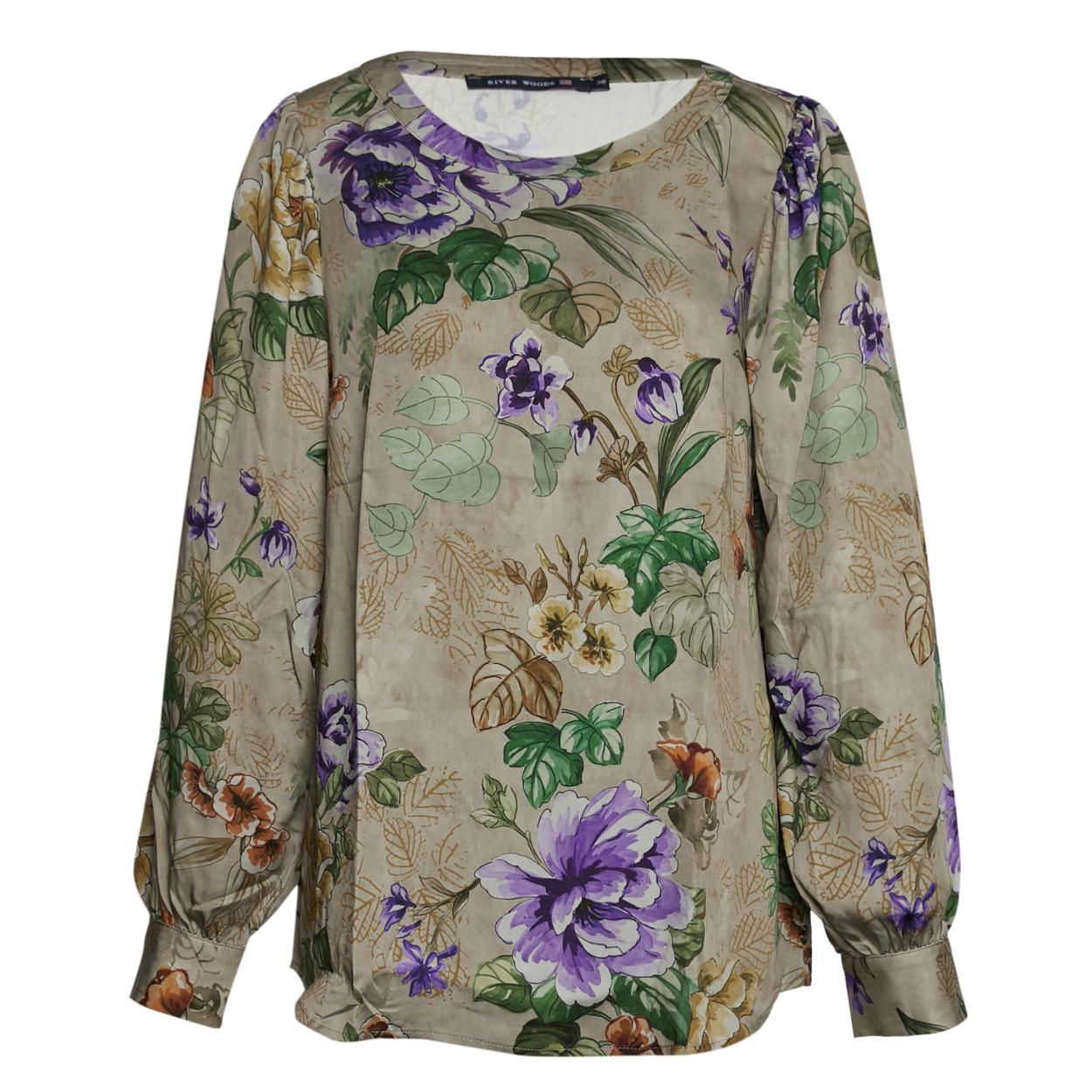 Oversized Slipover Shirt In Multi - Meervoudig