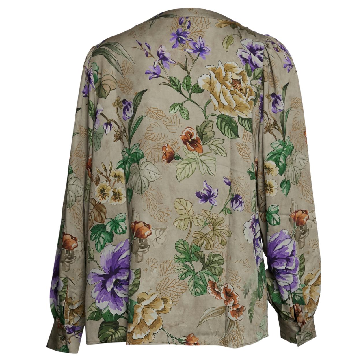 Oversized Slipover Shirt In Multi - Meervoudig