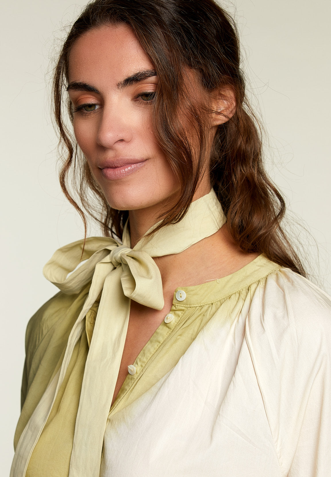 Long Green Tie &amp; Dye Dress - Green - W