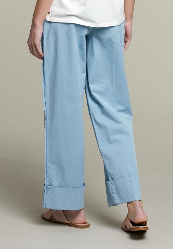 Straight Pants Blue - Groen