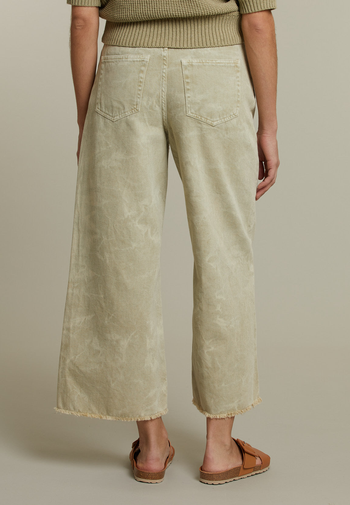 Khaki Boxy Jeans - Green - W
