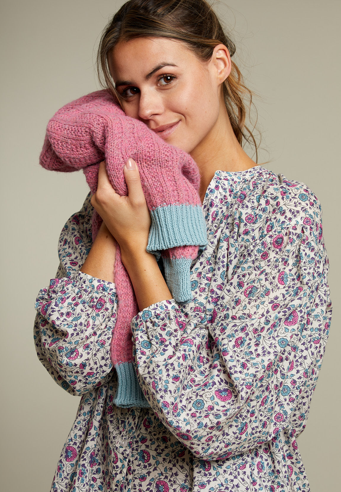 Colorful Loose Long Sleeves Shirt - Multi