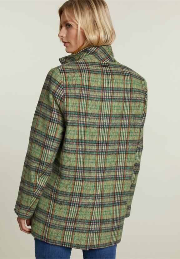 Multi Checked Blazer - Groen