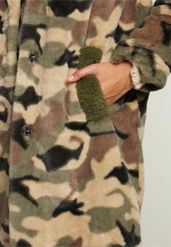 Multi Camouflage Coat - Groen