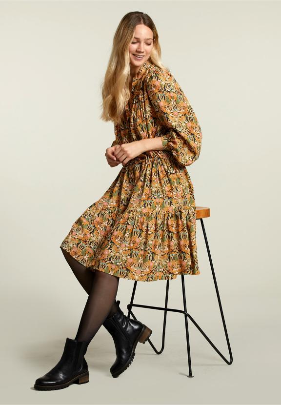 Multi Fantasy Dress With Drawstring - Multi