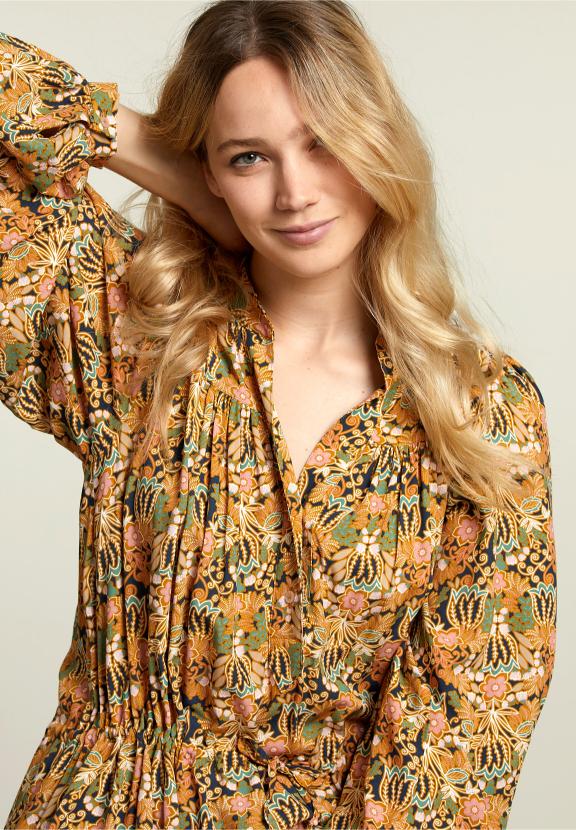 Multi Fantasy Dress With Drawstring - Meervoudig