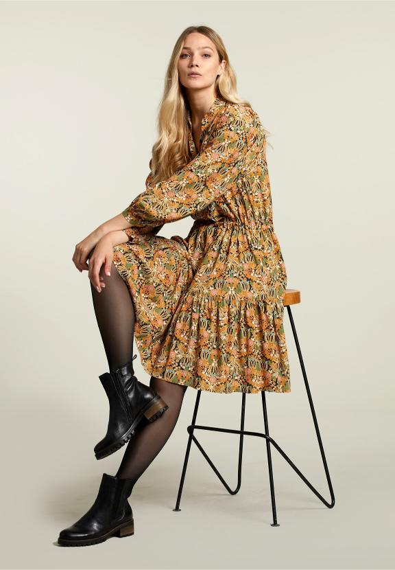 Multi Fantasy Dress With Drawstring - Meervoudig