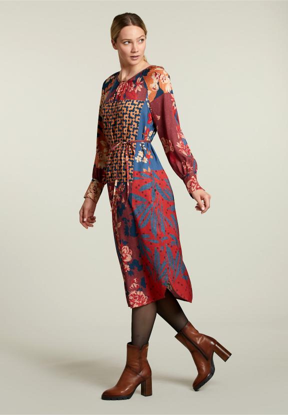 Multi Fantasy Dress - Rood