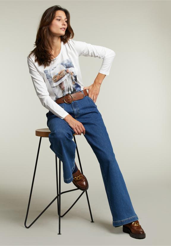 Off White Crew Neck T-Shirt - Wit