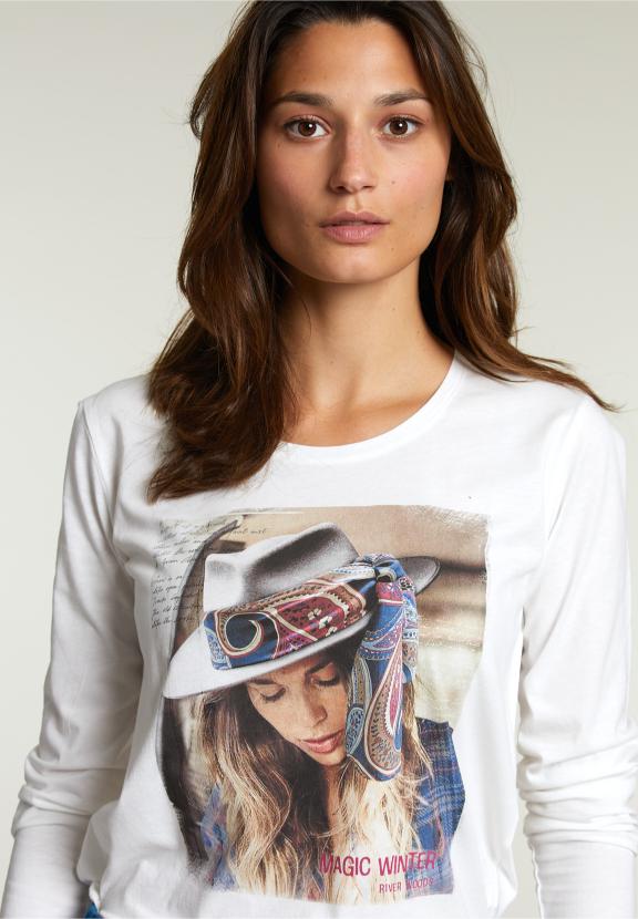 Off White Crew Neck T-Shirt - Wit