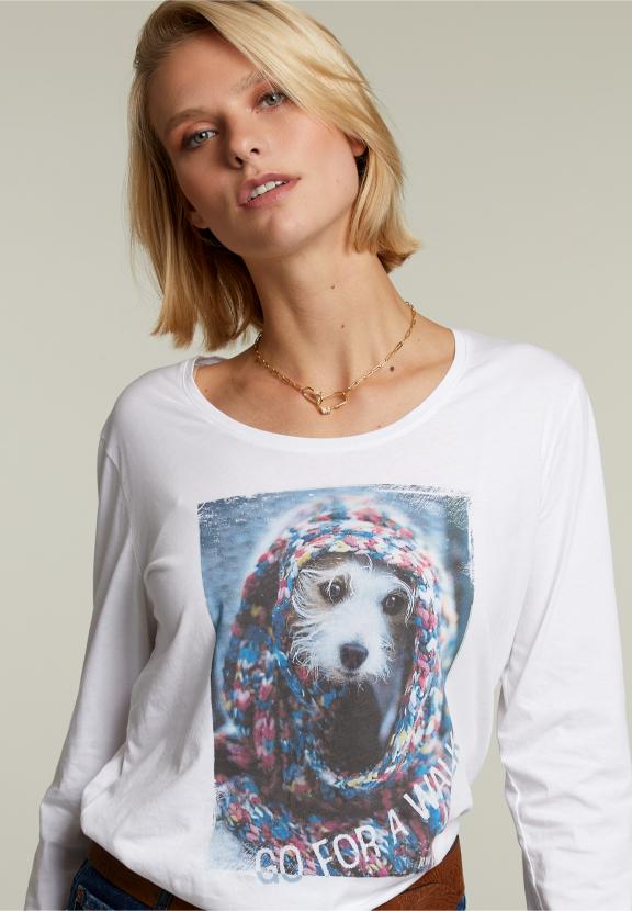 White Crew Neck T-Shirt - Wit