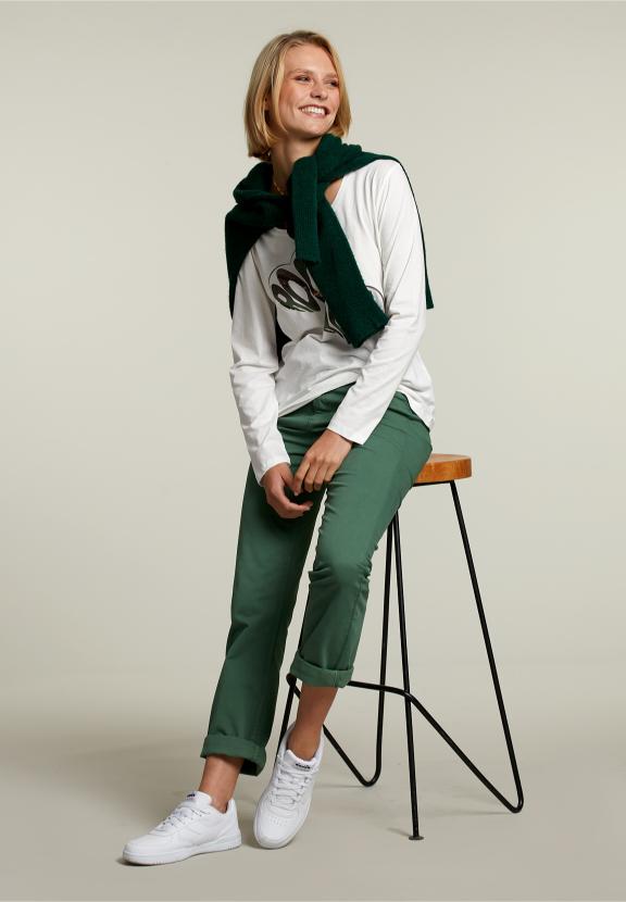 Off White Crew Neck T-Shirt - Wit