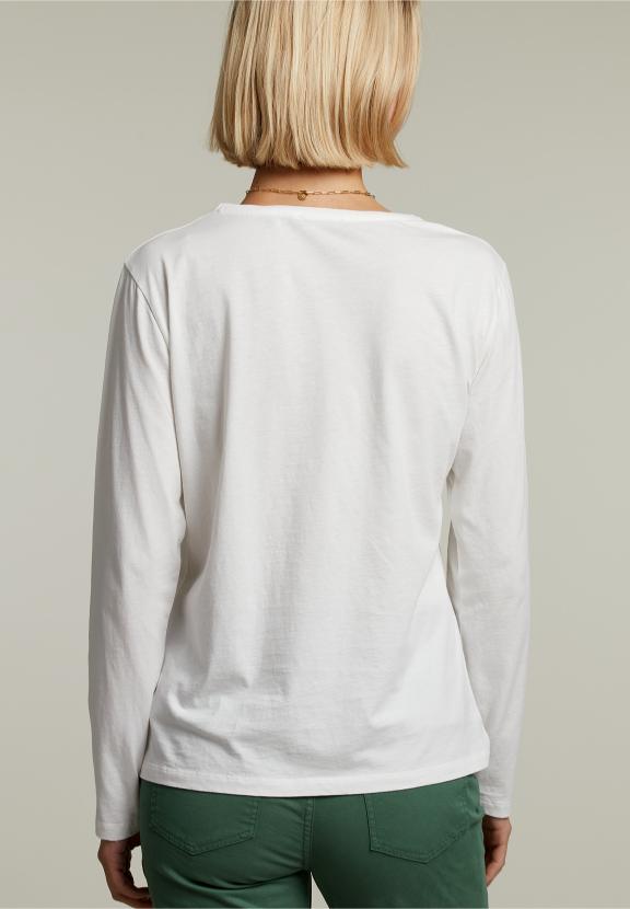 Off White Crew Neck T-Shirt - Wit