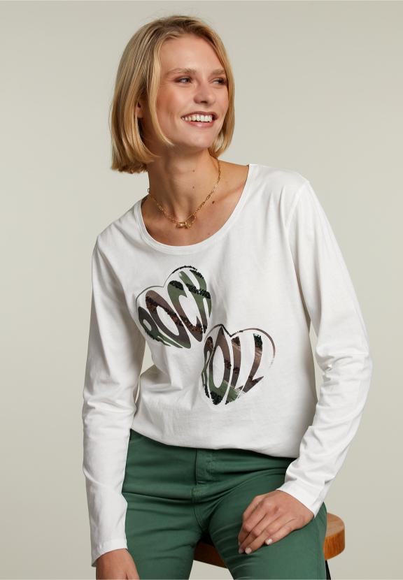 Off White Crew Neck T-Shirt - Wit