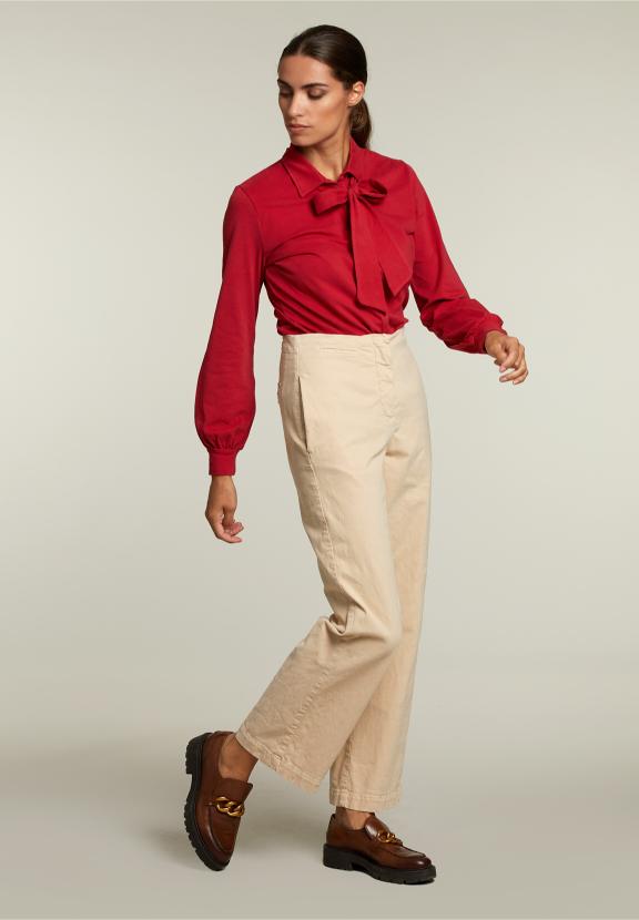 Red T-Shirt With Bow - Rood