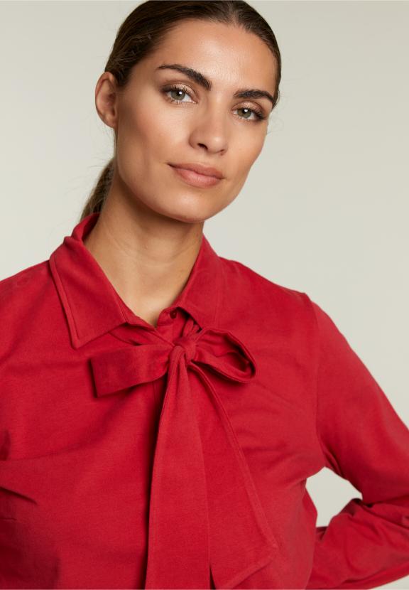 Red T-Shirt With Bow - Rood
