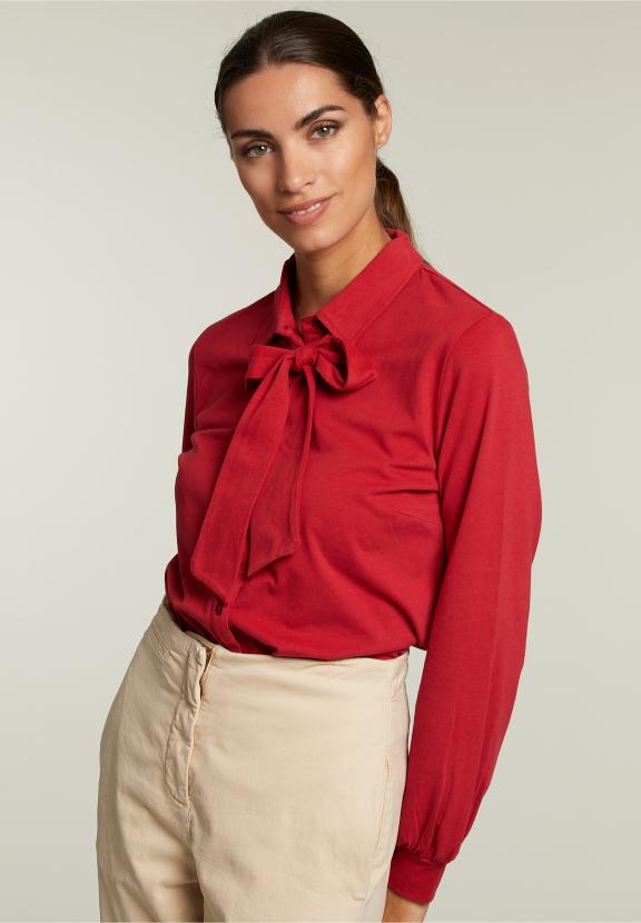 Red T-Shirt With Bow - Rood
