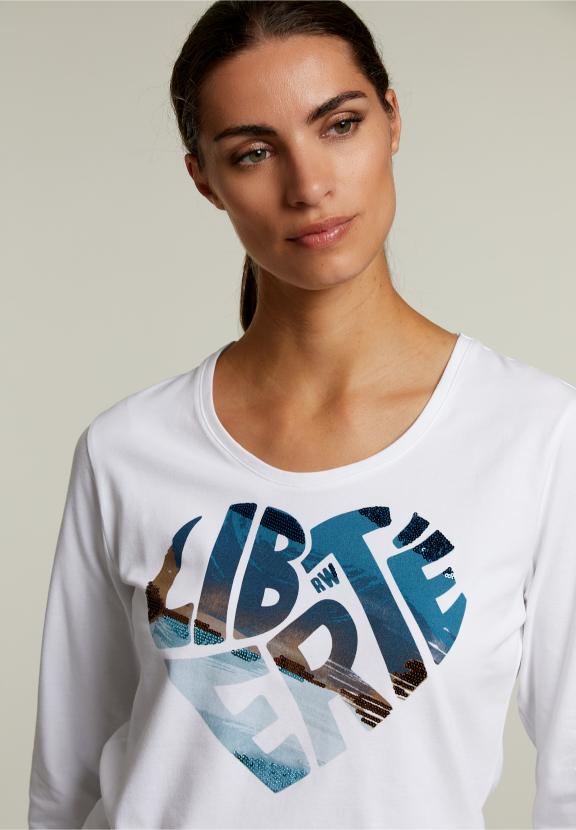 White Crew Neck T-Shirt - Wit