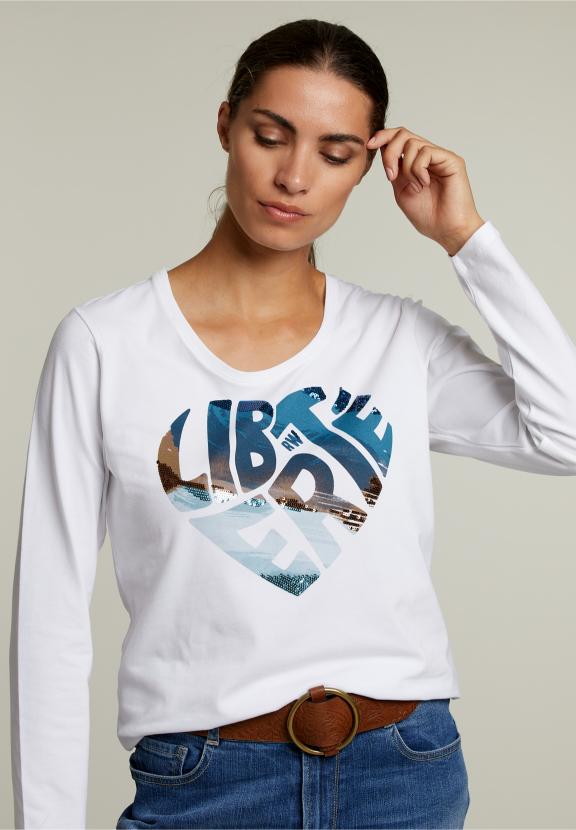 White Crew Neck T-Shirt - Blanc