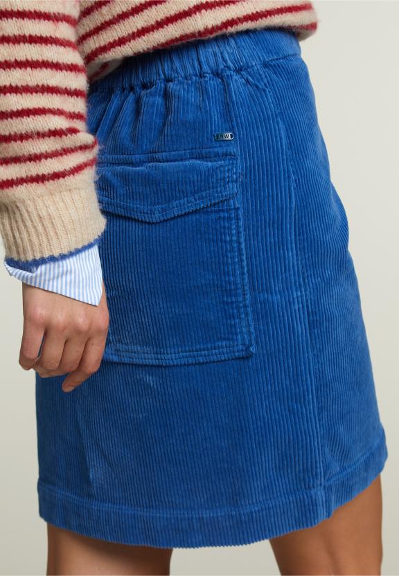 Blue Short Corduroy Skirt - Groen