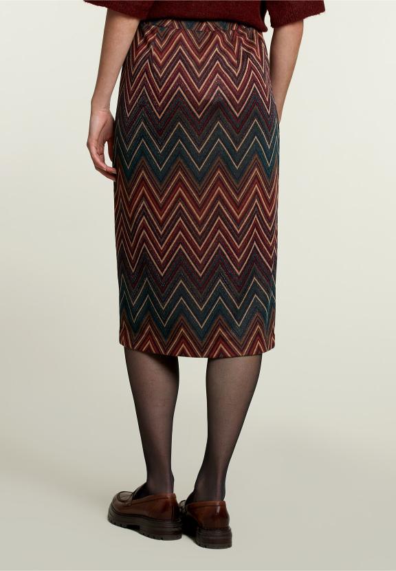 Multi Fantasy Midi Skirt - Meervoudig