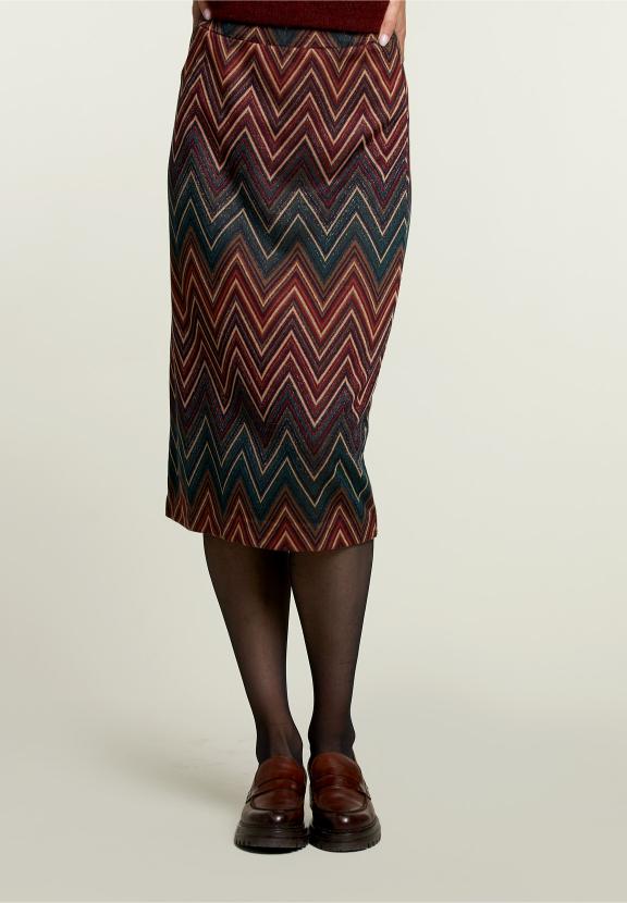 Multi Fantasy Midi Skirt - Meervoudig