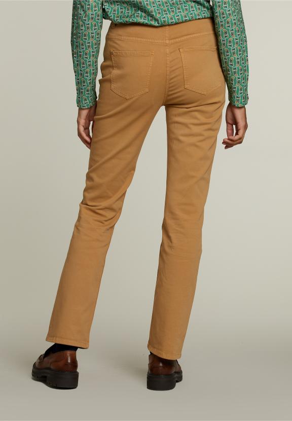 Beige Long 5-Pocket Pants - Beige