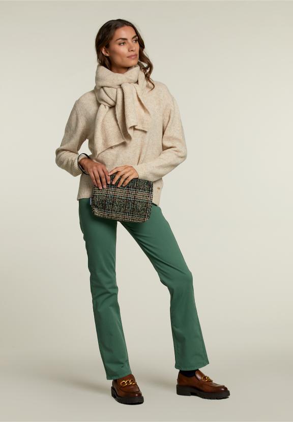 Green Long 5-Pocket Pants - Groen