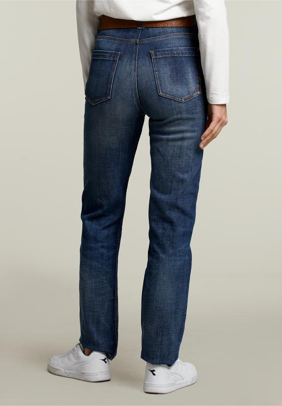 Denim Straight High Waist Jeans - Denim