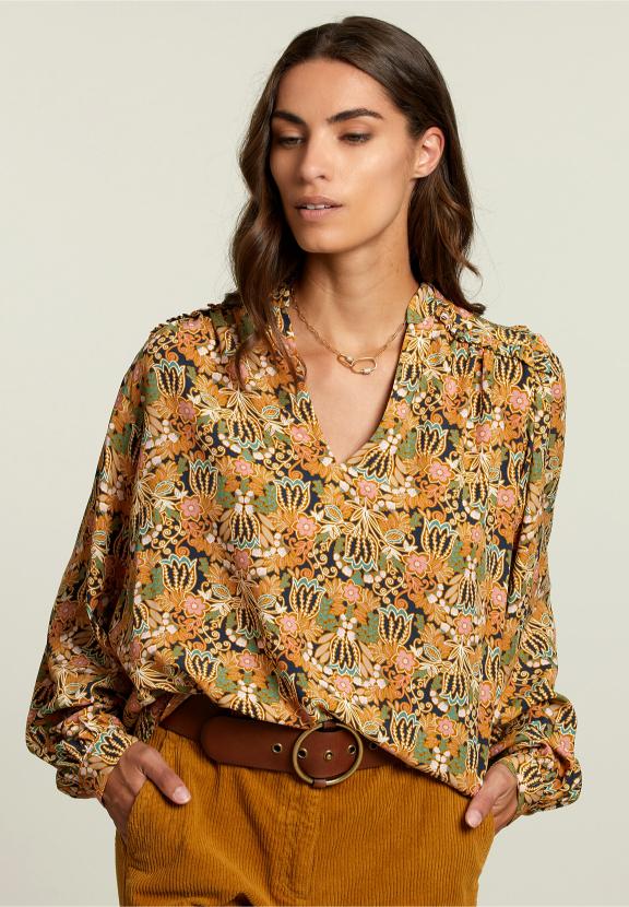 Multi Fantasy Blouse - Meervoudig