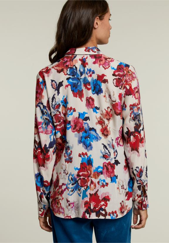 Multi Floral Shirt With Buttons - Meervoudig