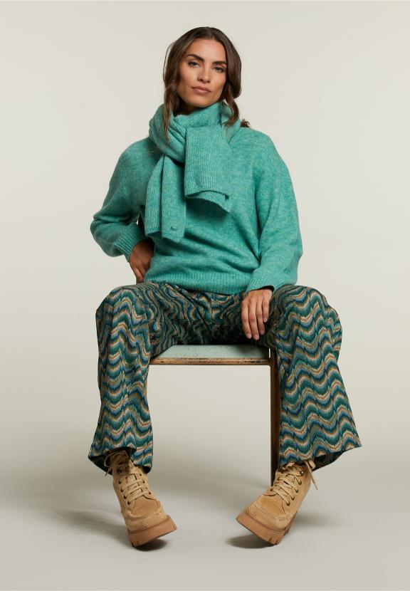 Green Crew Neck Uni Sweater - Groen