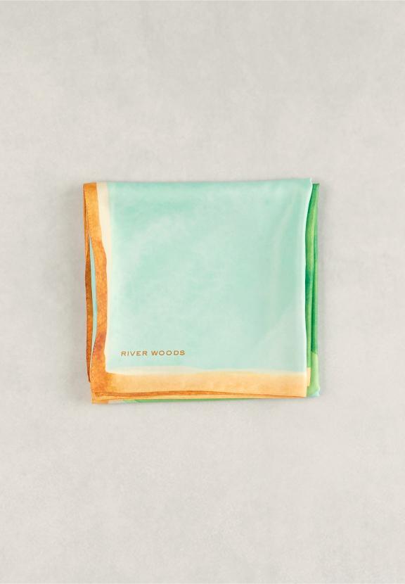 Multi Checked Scarf - Vert