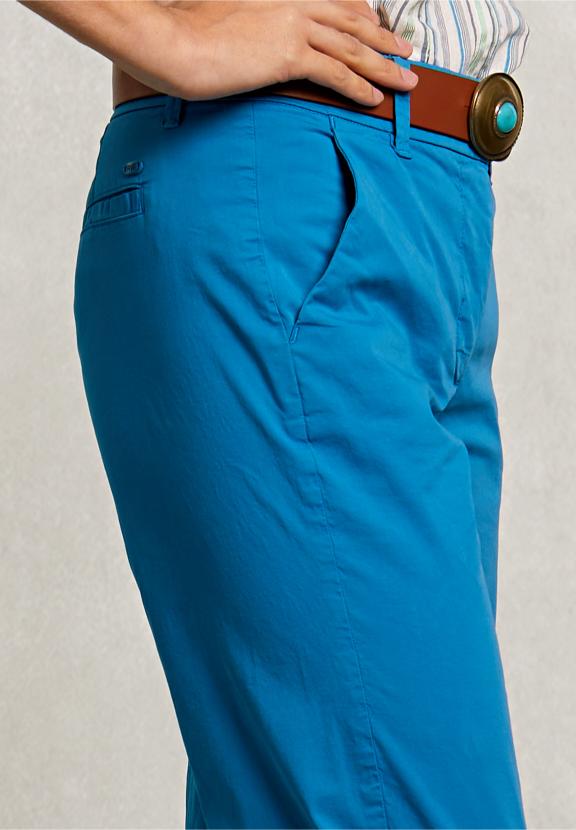 Petrol Blue Basic Pants - Bleu