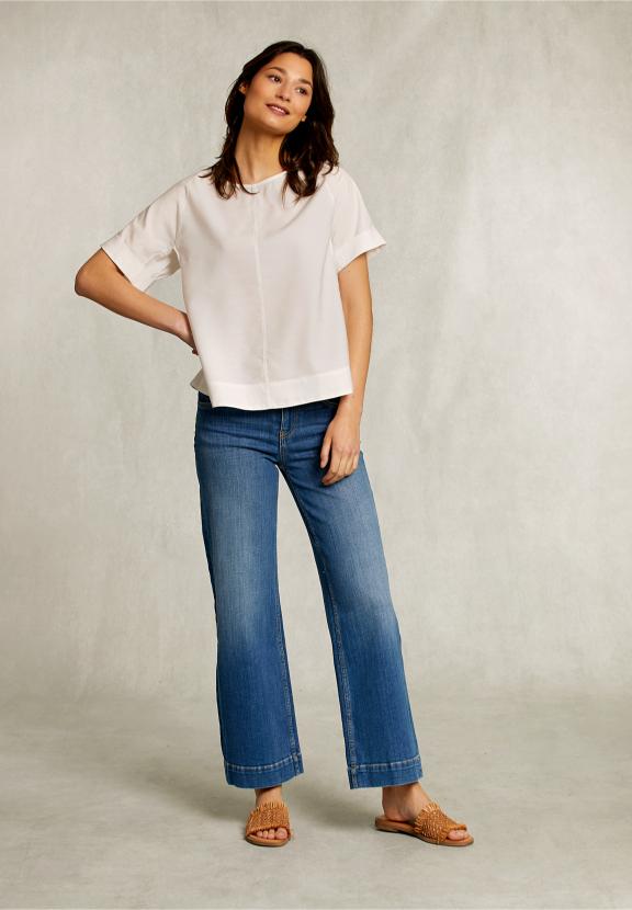 Off White Uni Oversized Blouse - Wit