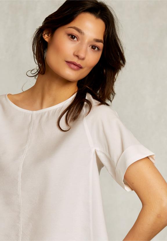 Off White Uni Oversized Blouse - Wit