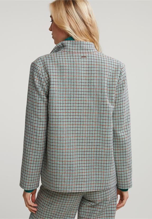 Multi Checked Blazer 2 Buttons - Meervoudig