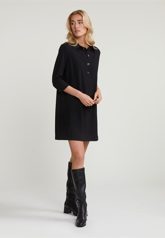 Black Dress 3/4 Sleeves - Noir