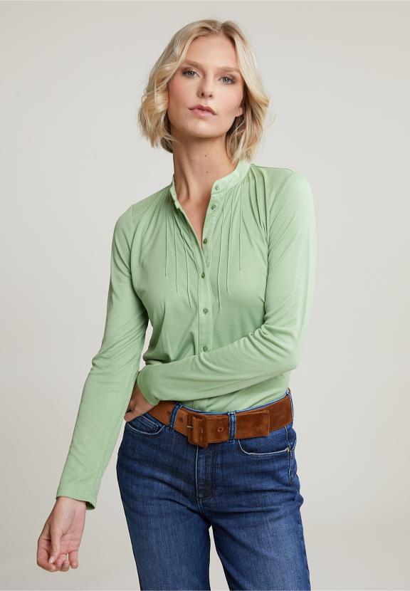 Emerald Green Classic T-Shirt Long Sleeves - Vert